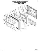 Upper oven door