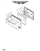 Lower oven door