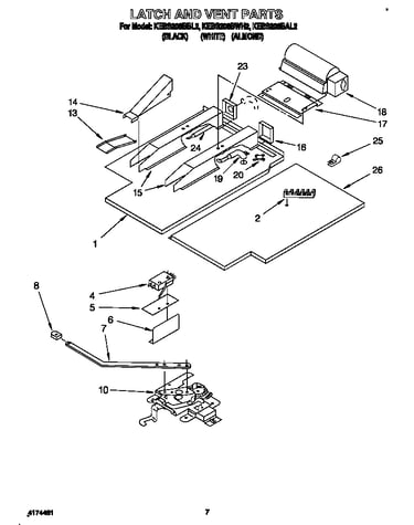 Latch and vent