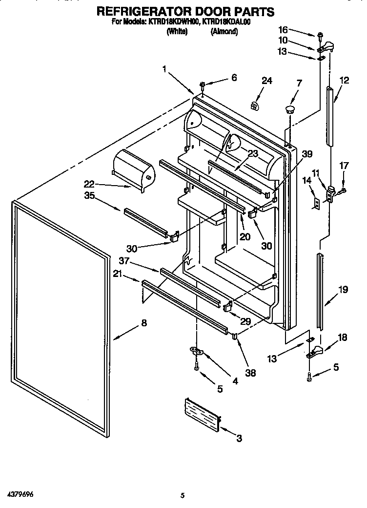 Refrigerator door