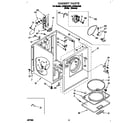 Whirlpool LER5644AW2 cabinet diagram