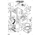 Whirlpool LGR5644AW2 cabinet diagram