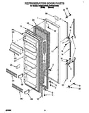 Refrigerator door