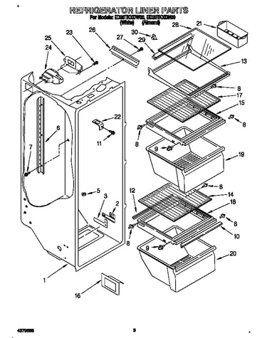 Refrigerator liner
