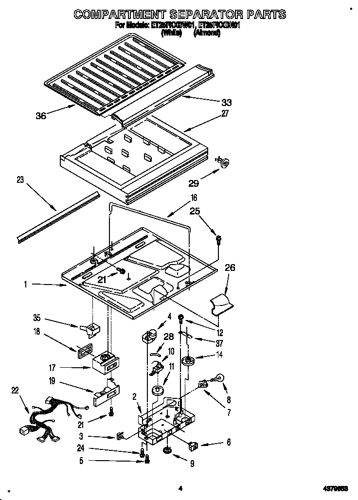Compartment separator