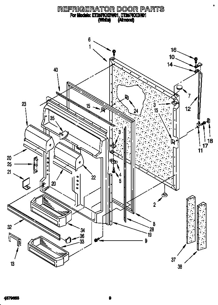 Refrigerator door