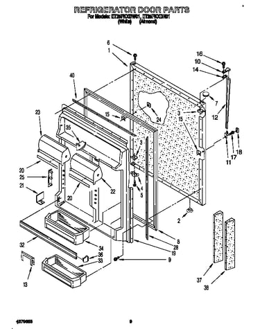 Refrigerator door