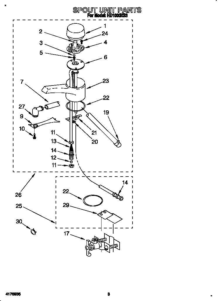 Spout unit