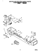 Motor and ice container
