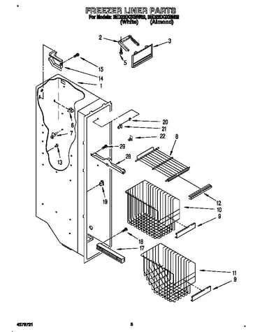 Freezer liner