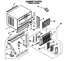 Whirlpool ACQ142XA0 cabinet diagram