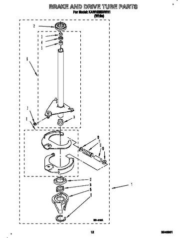 Brake and drive tube
