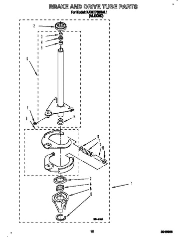 Brake and drive tube