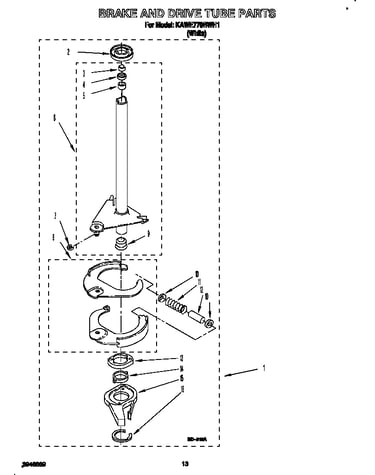 Brake and drive tube