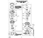 KitchenAid KUDC230B0 pump and motor diagram