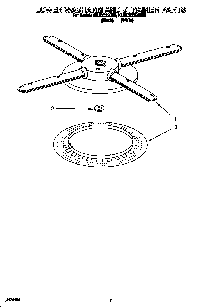 LOWER WASHARM AND STRAINER