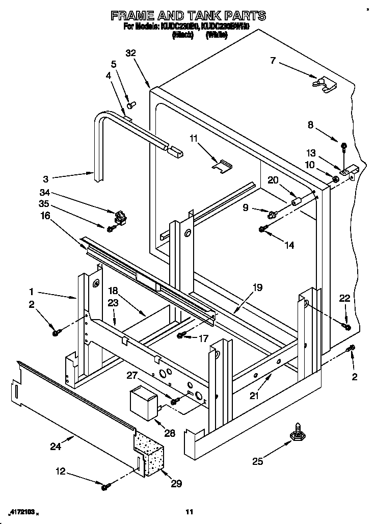 FRAME AND TANK