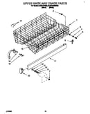 Upper rack and track