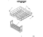 KitchenAid KUDC230B0 lower rack diagram