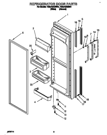 Refrigerator door