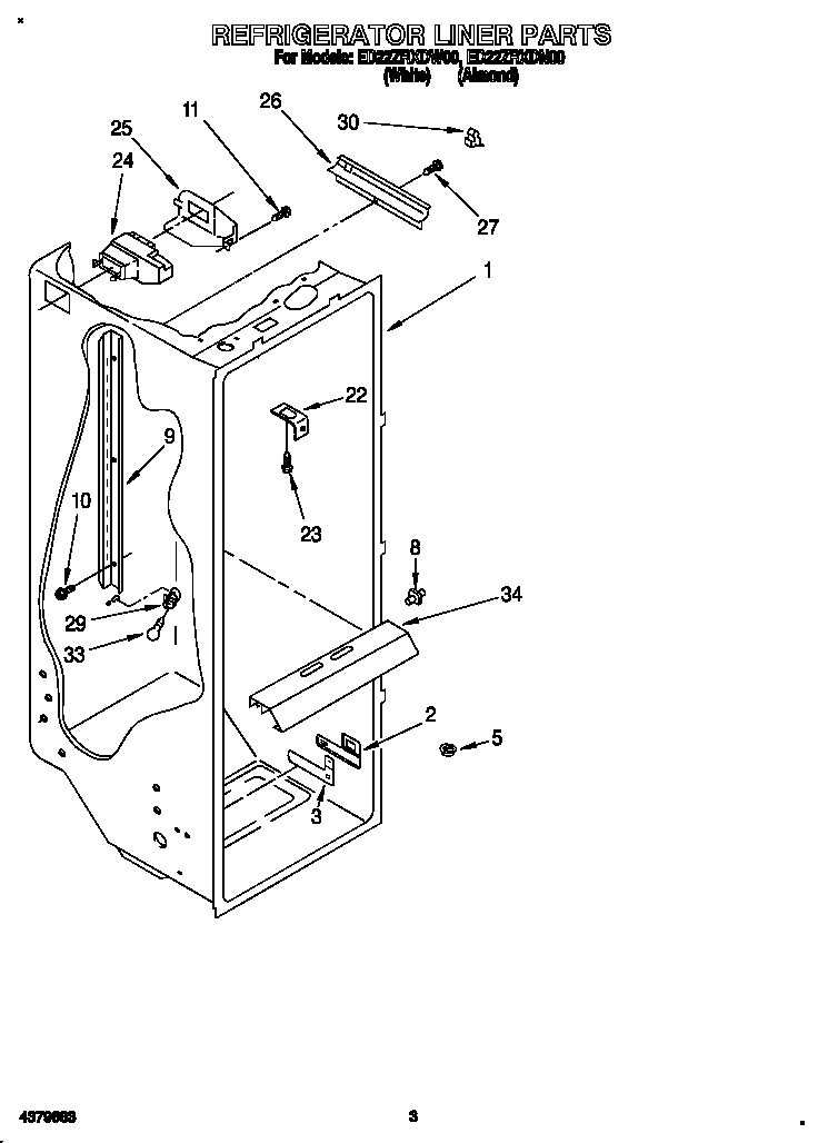 Refrigerator liner