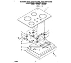 KitchenAid KDDT207BWH7 burner box, gas valves, and switches diagram