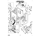 Roper RGL4622BW2 cabinet diagram