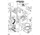 Roper RGL4634BW2 cabinet diagram