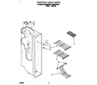 Roper RS20AKXDN00 freezer liner diagram