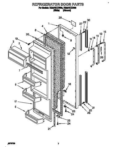 Refrigerator door