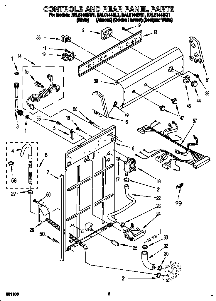 Controls and rear panel