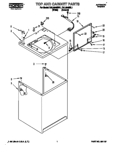 Top and cabinet