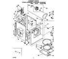 Whirlpool LET5624BW2 cabinet diagram