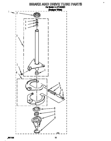Brake and drive tube