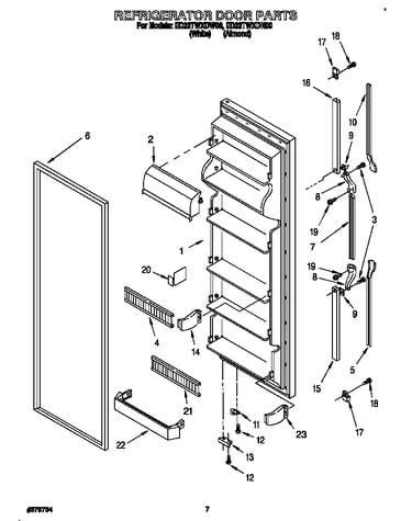 Refrigerator door