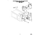 Whirlpool MT3090XBB0 magnetron and air flow diagram