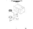 Whirlpool MT3090XBQ0 turn table and grille diagram