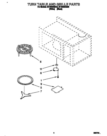 Turn table and grille