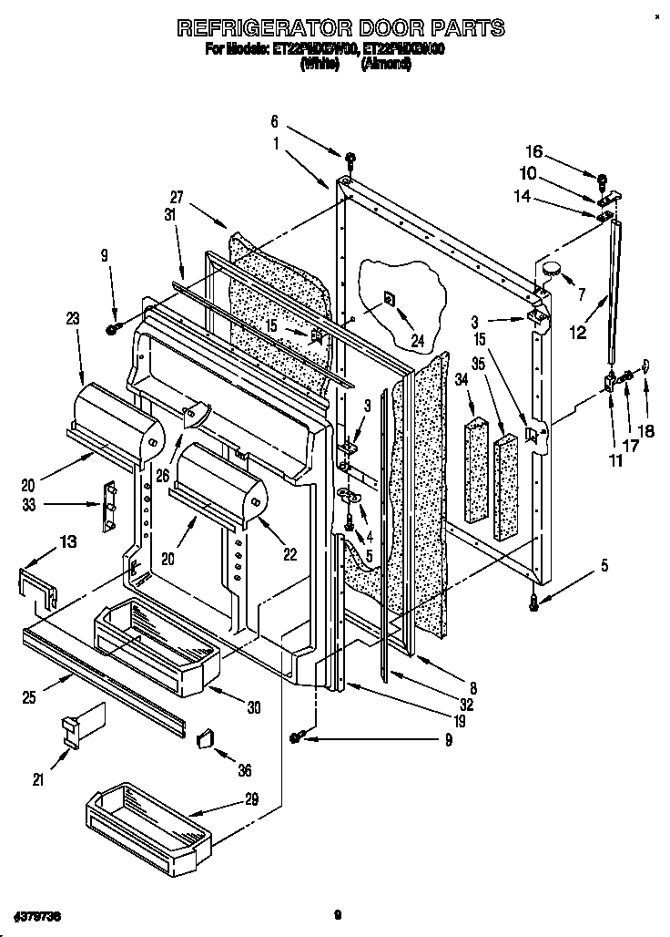 Refrigerator door