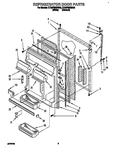 Refrigerator door