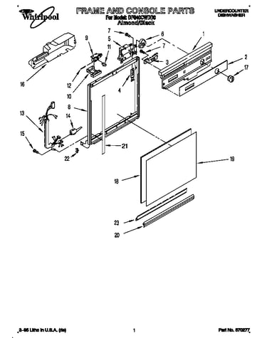 Frame and console
