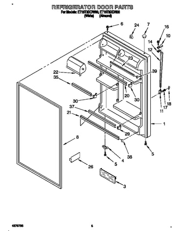 Refrigerator door