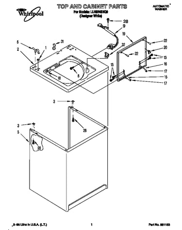 Top and cabinet