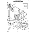 Whirlpool LET6634AW2 cabinet diagram