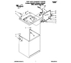 Whirlpool LSC8244BG1 top and cabinet diagram
