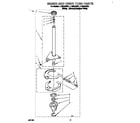 Whirlpool LLR6144BW1 brake and drive tube diagram