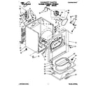 Whirlpool LEP7858AW1 cabinet diagram