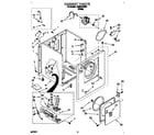 Whirlpool LGR2614BW2 cabinet diagram