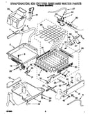 Evaporator, ice cutter grid and water