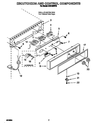 Escutcheon and control components